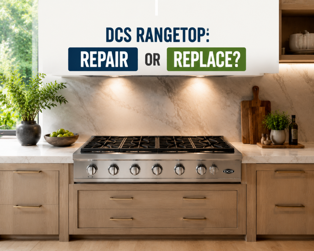 dcs rangetop repair or replace